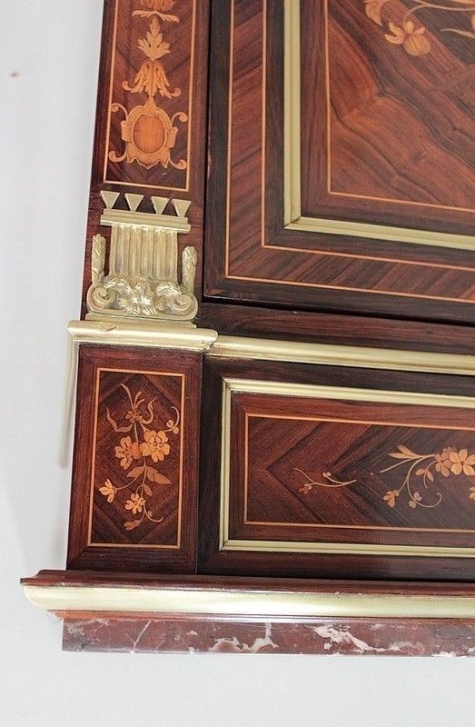 Secretary In Marquetry Napoleon III photo vintage