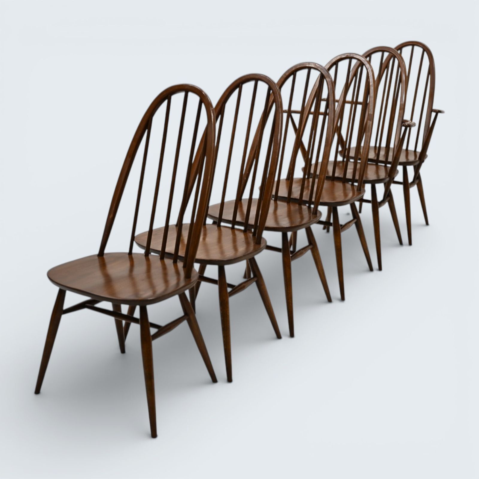6 Ercol Quaker Dining Chairs Golden Dawn Vintage 1970s Chairs Free Uk Delivery* photo for sale