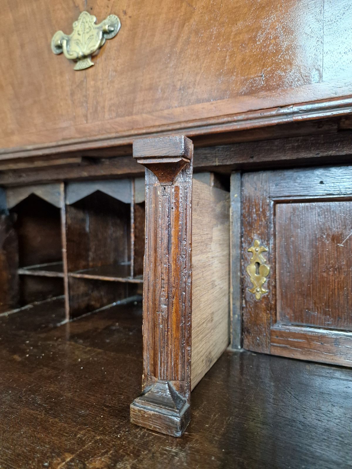 Furniture Georgian Secretaire Chest On Chest   Circa 1720. photo