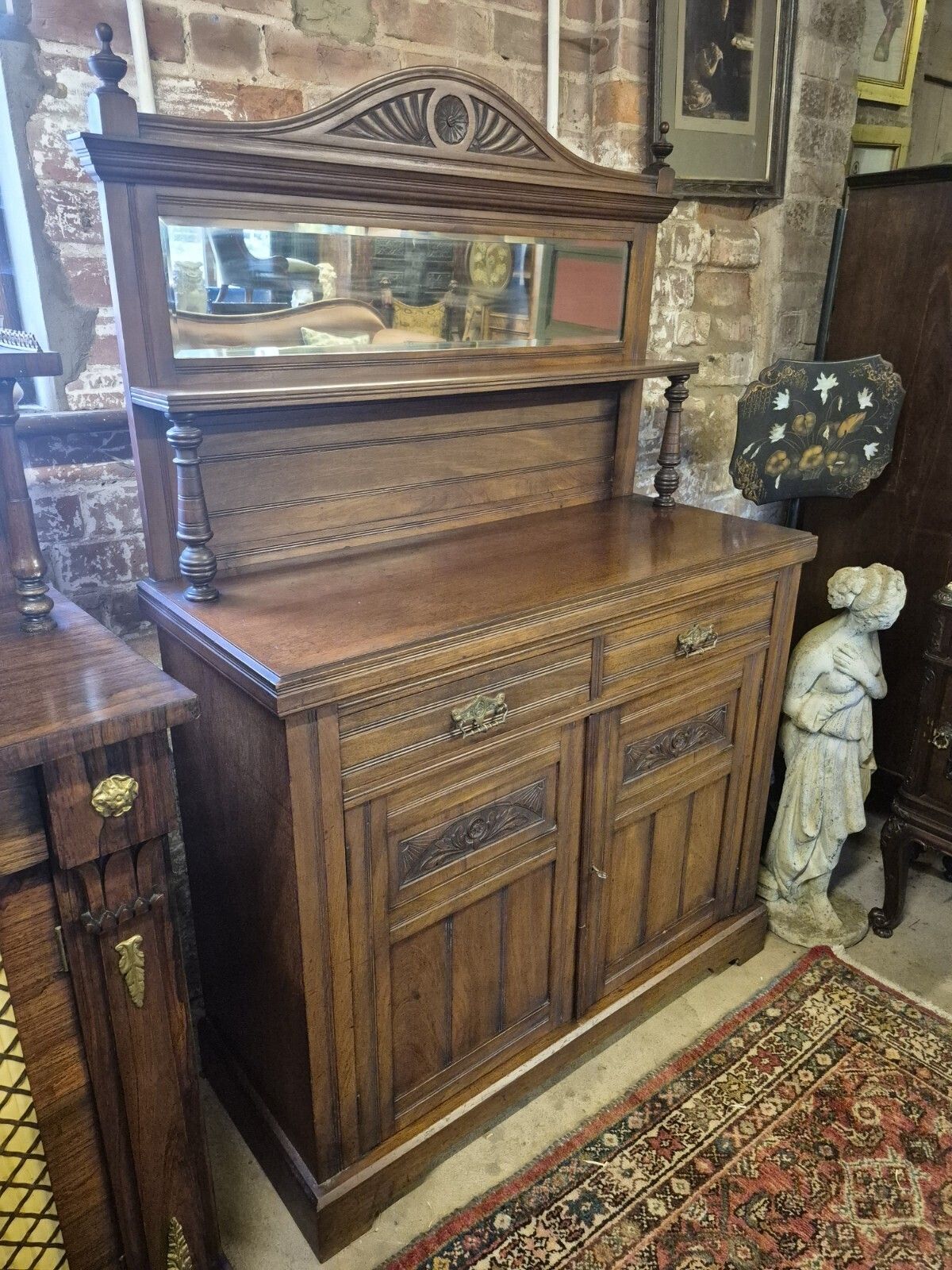 A Boho Character Victorian/Edwardian Mirror Back Mahogany Chiffonier Sideboard photo furniture
