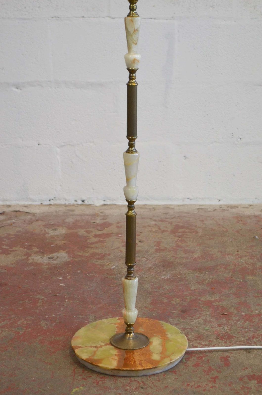 Vintage Antique Style Onyx Floor Lamp photo furniture