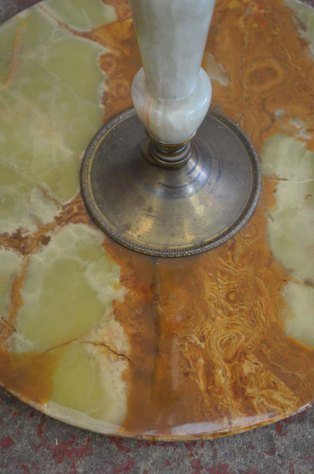 Vintage Antique Style Onyx Floor Lamp photo vinterior