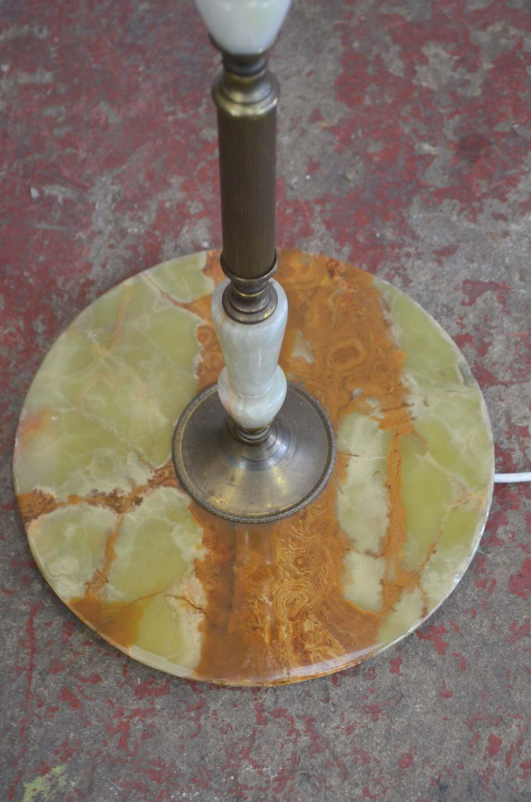 Vintage Antique Style Onyx Floor Lamp photo buy
