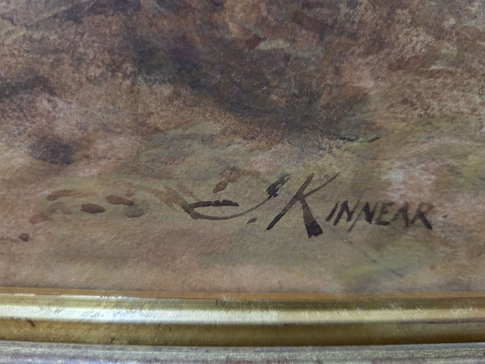 James Scott Kinnear (1846–1917), Castle Stalker, Signed Scottish Watercolour In Ornate Gilt Frame photo 595.0
