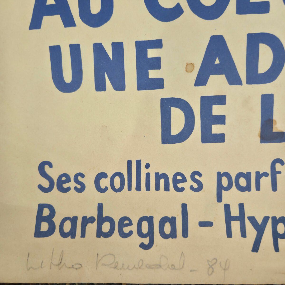Art Affiche PLM Fontvieille - Alphonse Daudet - d'après Léo Lelée - Vintage Print - 99 x 61 cm photo