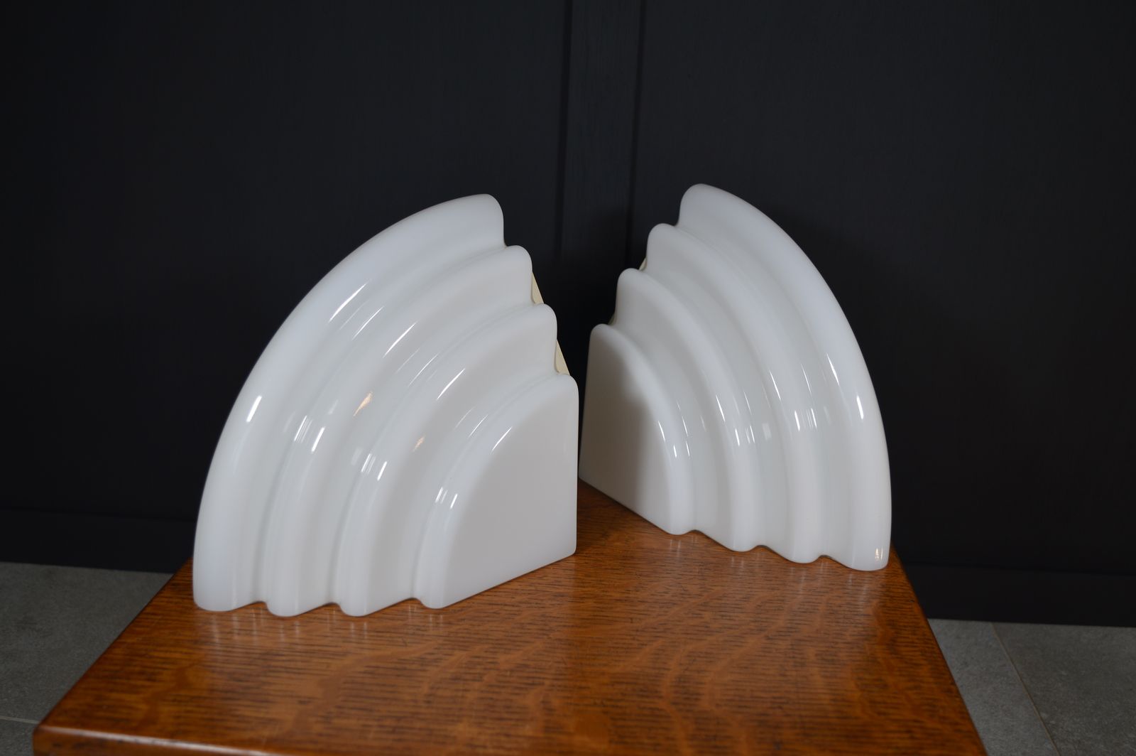 Pair Of Art Deco Revival Kai Wall Lamps By Kazuhide Takaham photo vintage