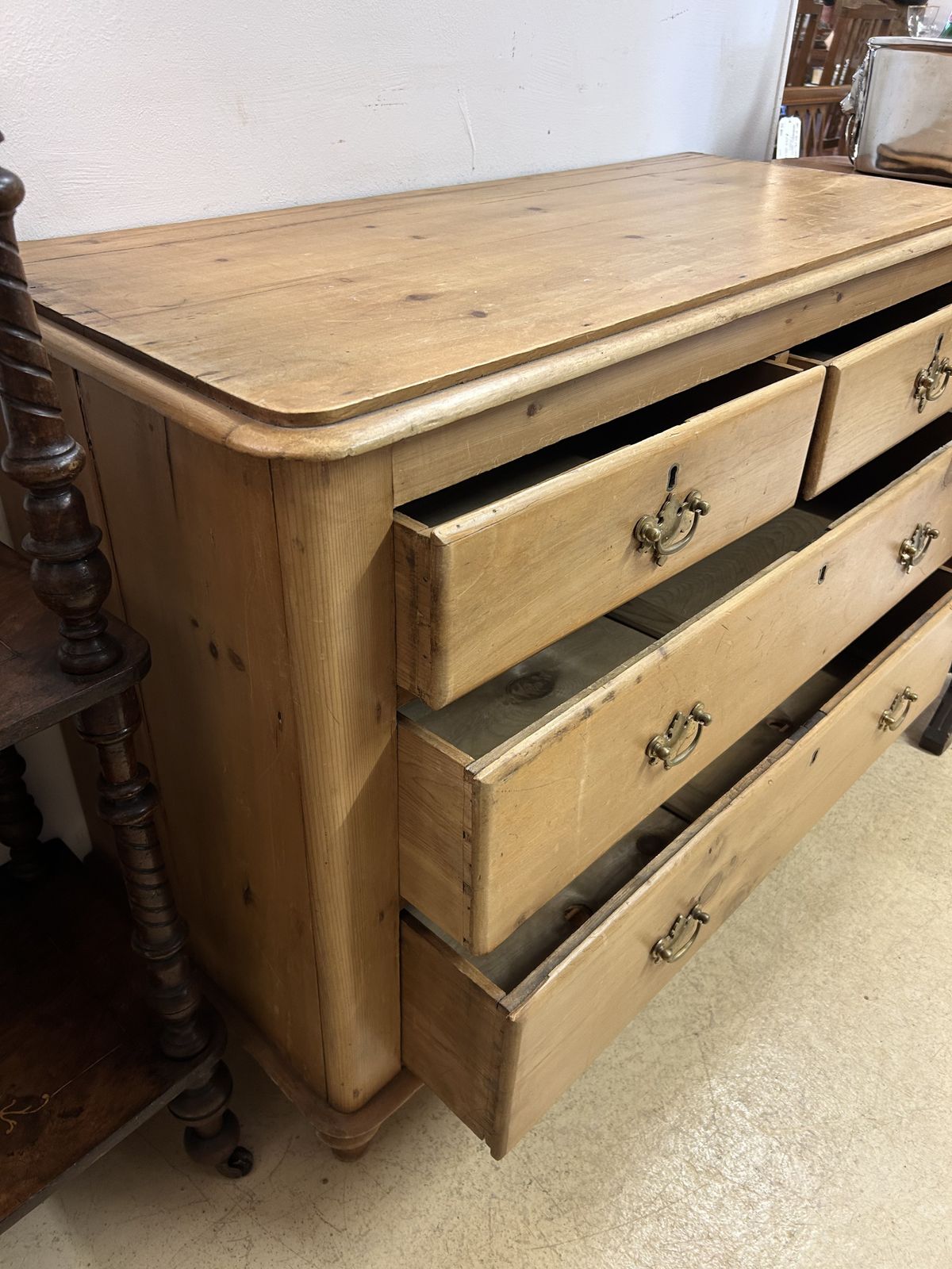 Victorian Pine Chest Of Drawers photo for sale