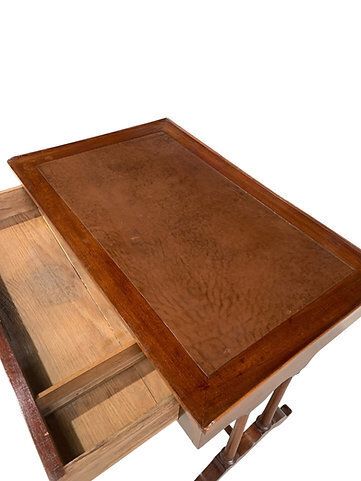 Antique Victorian Mahogany 19th C Small Writing Desk photo 290.0
