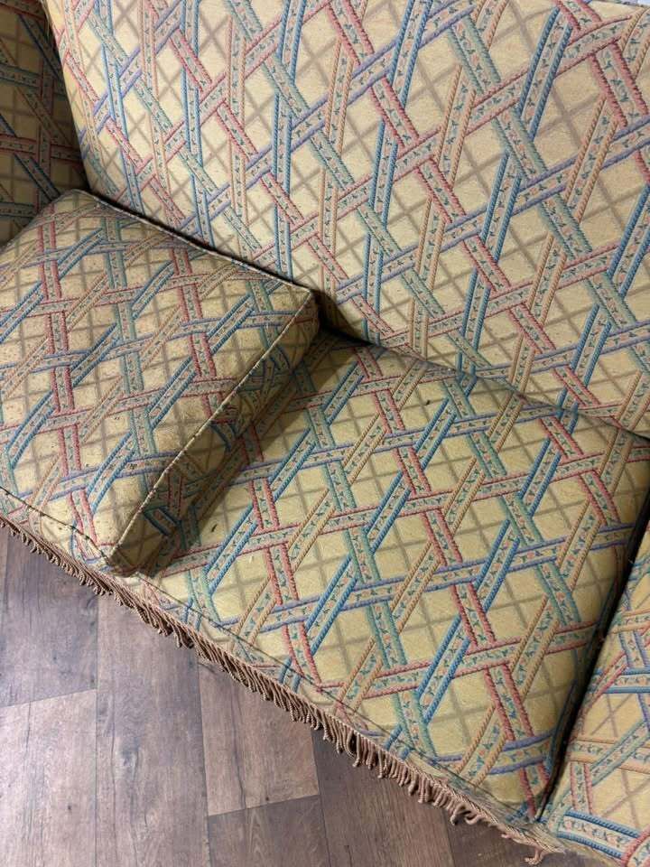 Edwardian Knole Type Drop Arm Two Seater Sofa photo furniture