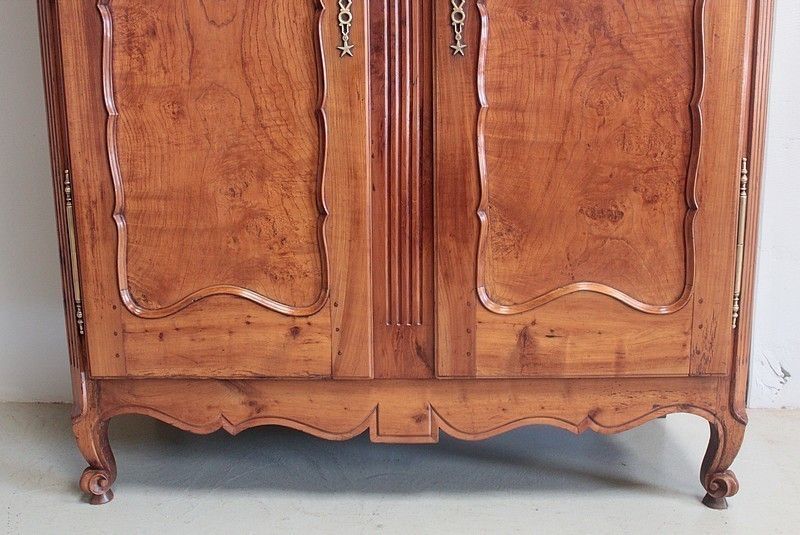 Cabinet Louis XV Cherrywood & Ash 19th photo Furniture