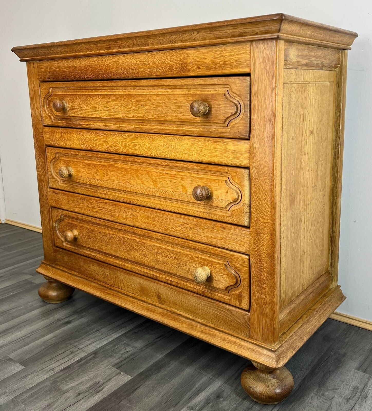 Chest Of Drawers Vintage French Style 3 Drawer Sideboard Carved Cabinet Lot 2058. photo furniture