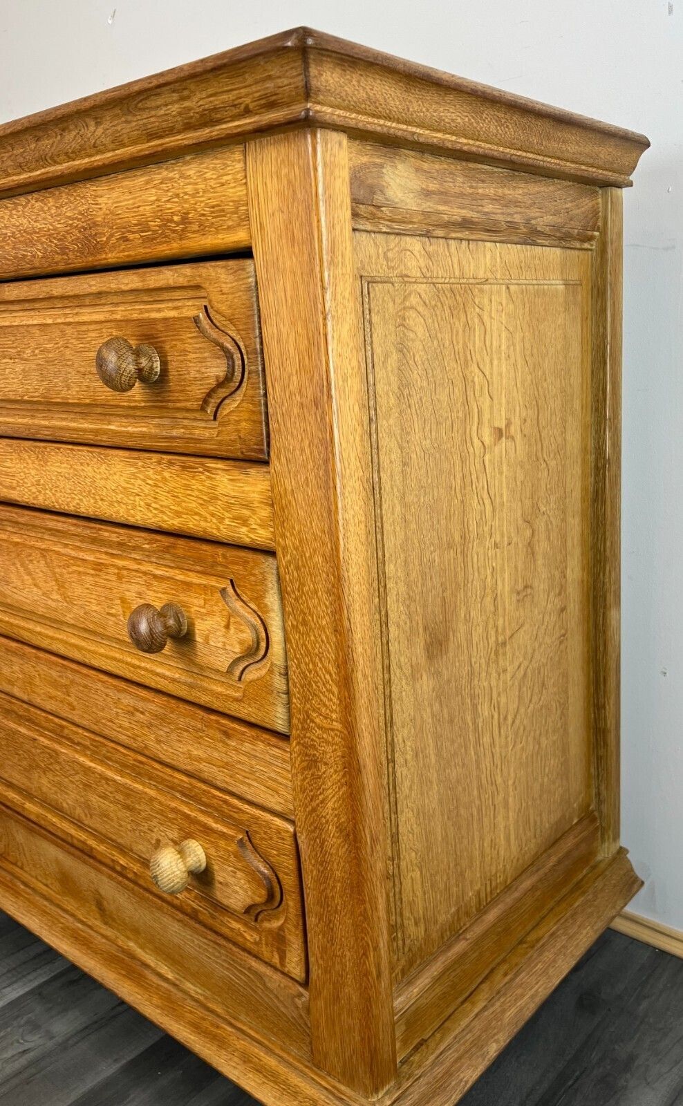 Chest Of Drawers Vintage French Style 3 Drawer Sideboard Carved Cabinet Lot 2058. photo buy