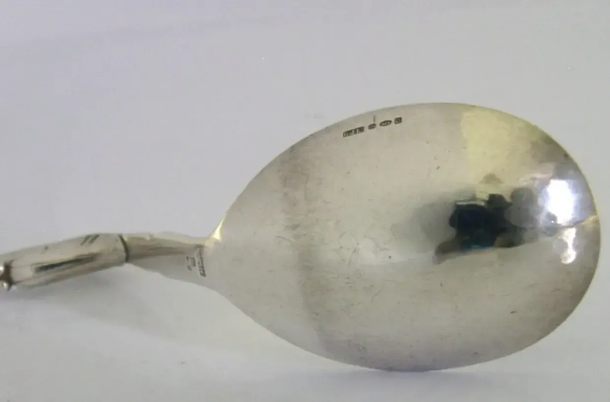 Good Size Georg Jensen Sterling Silver Pattern 21 Spoon 1939 Arts & Crafts photo buy