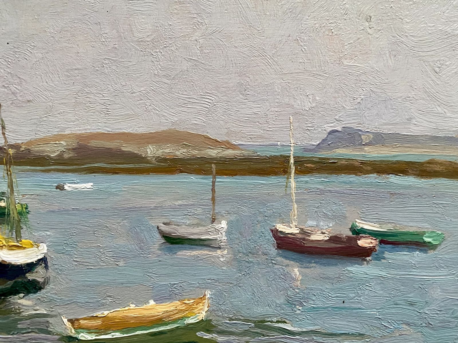 photo for sale 'Low Tide At Portivy, Brittany' By Oswald Poreau (Brussels 1877 – 1955 Waterloo)