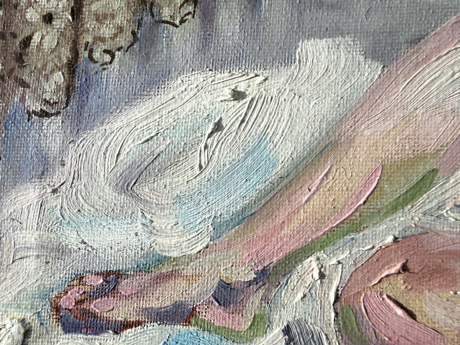 Jordi Arrue Spanish Expressionist Female Nude Interior Figurative Oil Canvas Painting 1980s 1981 photo vinterior