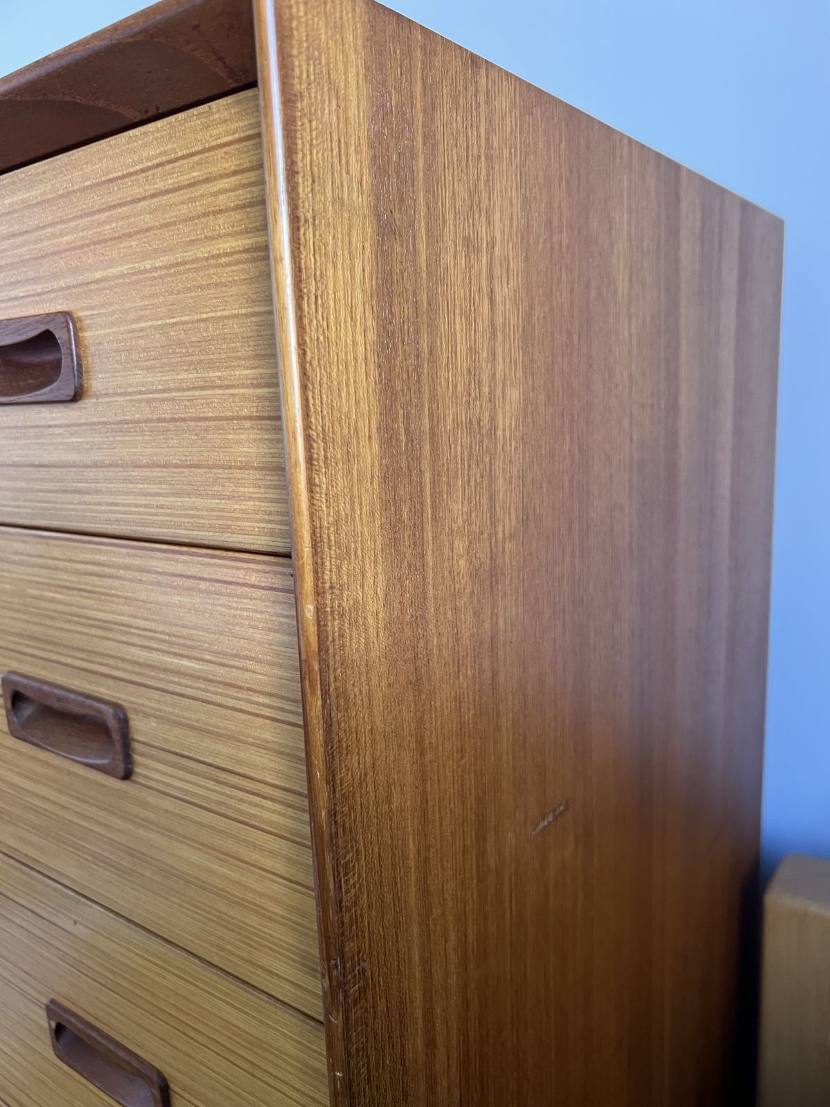 Gunni Omann Model 130 Large Teak Chest, Laminated Beech Veneer Front photo furniture