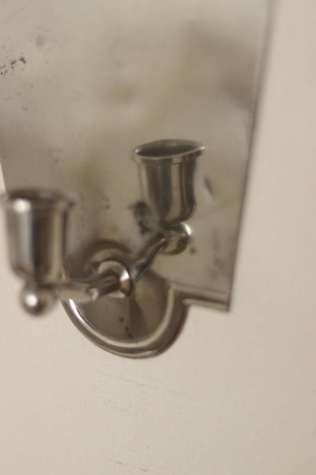 photo furniture Pair Of Mid Century Swedish Pewter Sconces By Svenskt Tenn