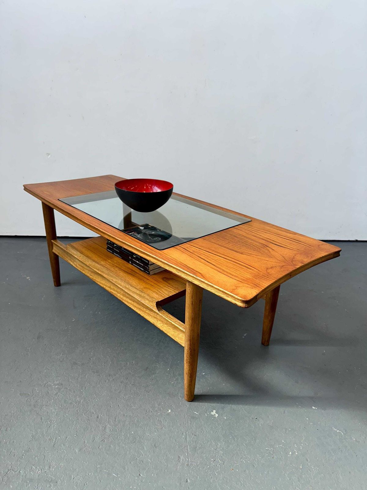 Vintage Danish Teak & Glass Fresco Coffee Table. Retro G Plan Mid Century photo furniture