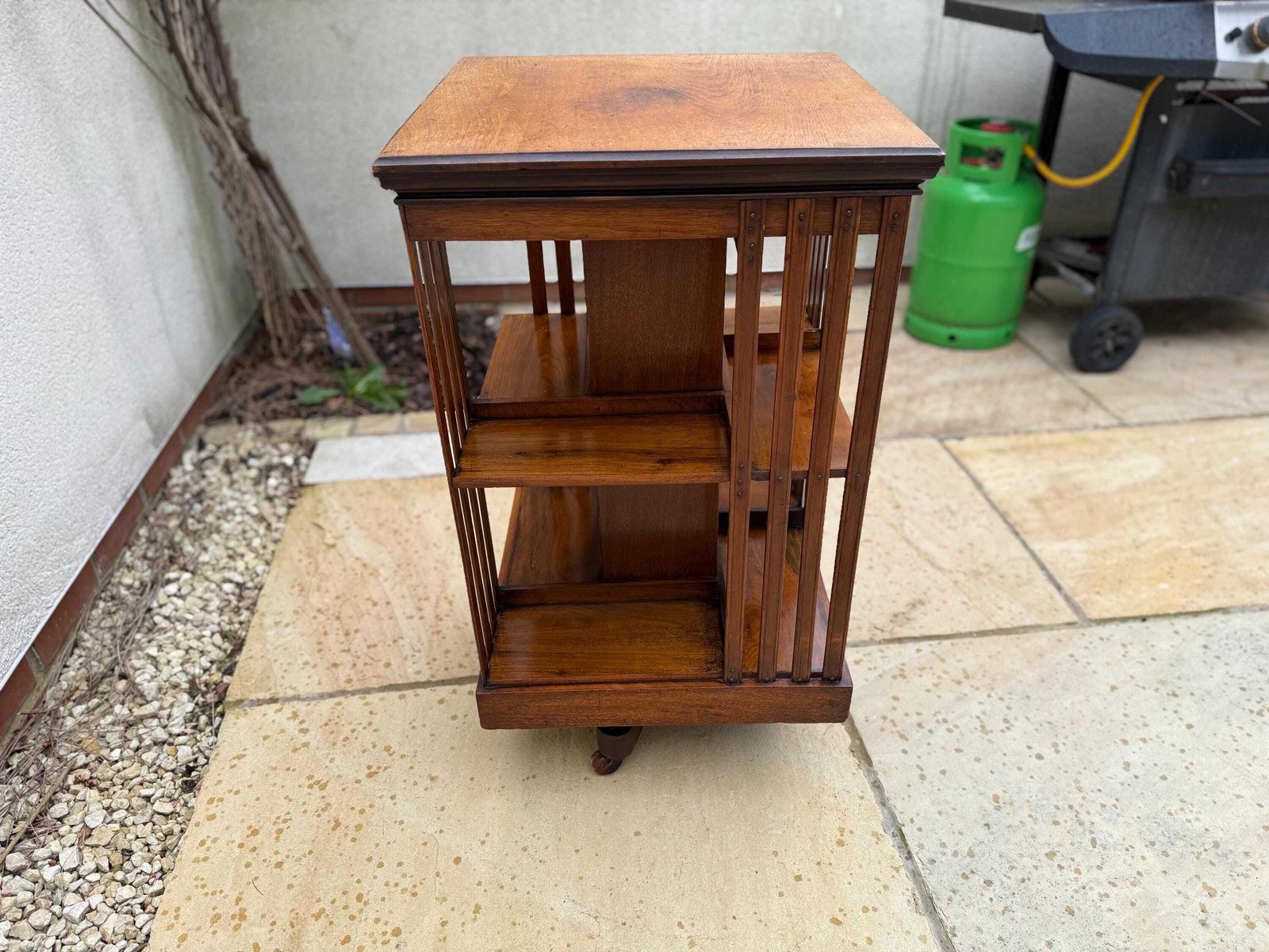 Antique Edwardian Oak Revolving Bookcase photo 710.0