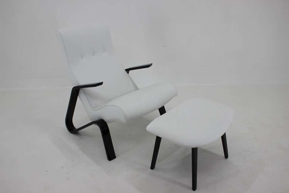 Eero Saarinen Grasshopper Chair En Bijpassende Stoel Voor Knoll, Ca. Jaren 1950 photo furniture
