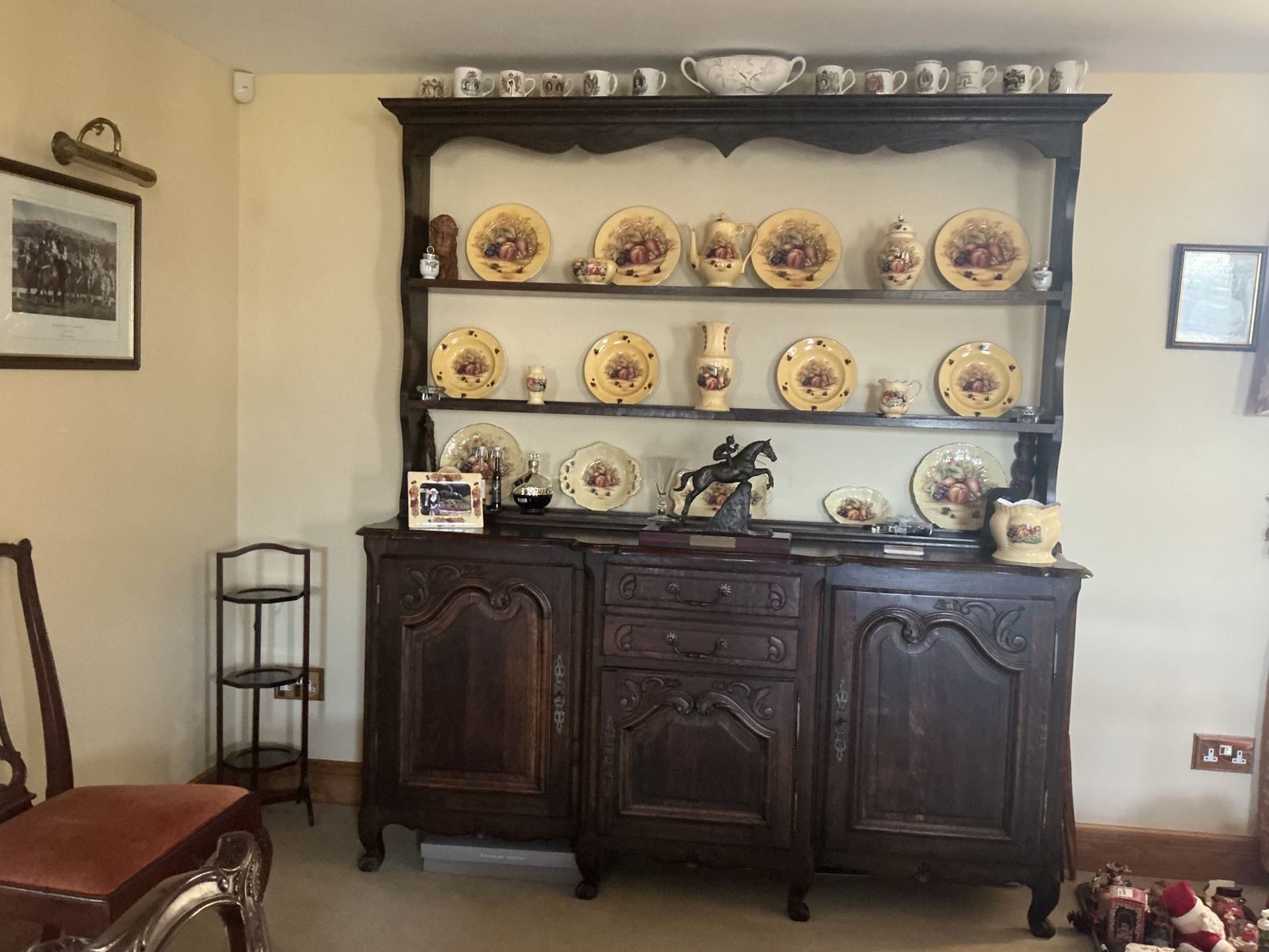 19c French Buffet And Later Hand Crafted Dresser Top