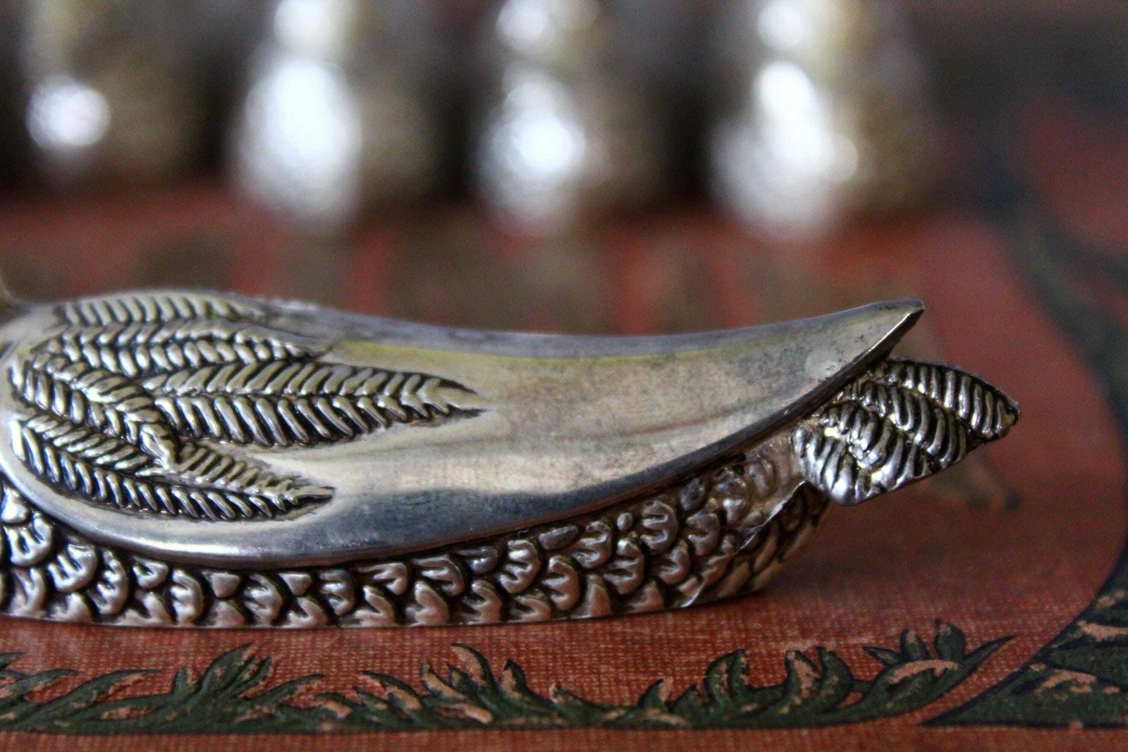photo vintage Vintage Set Of 6 Silver Plated Silea Duck Knife Rests, Animal Knife Rest, Fine Dining, Dinner Table, Cutlery Holder, Fork Rest