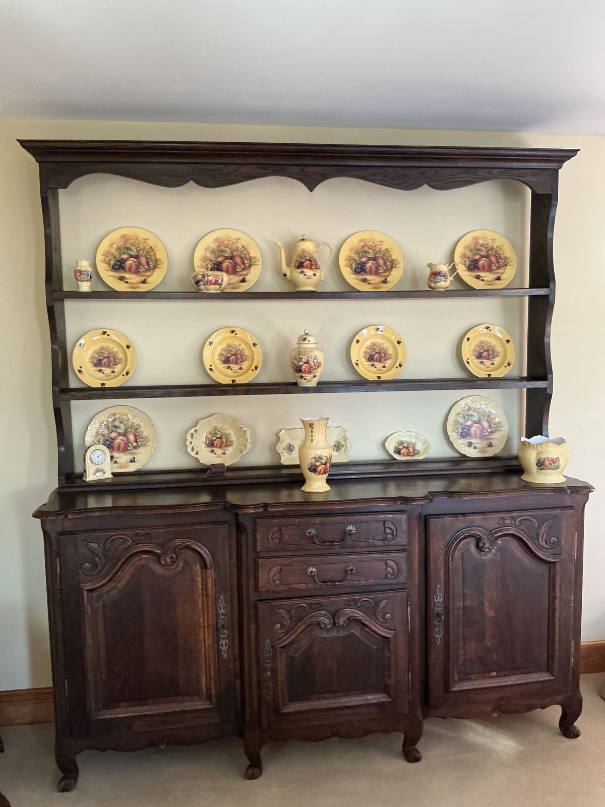 19c French Buffet And Later Hand Crafted Dresser Top photo furniture