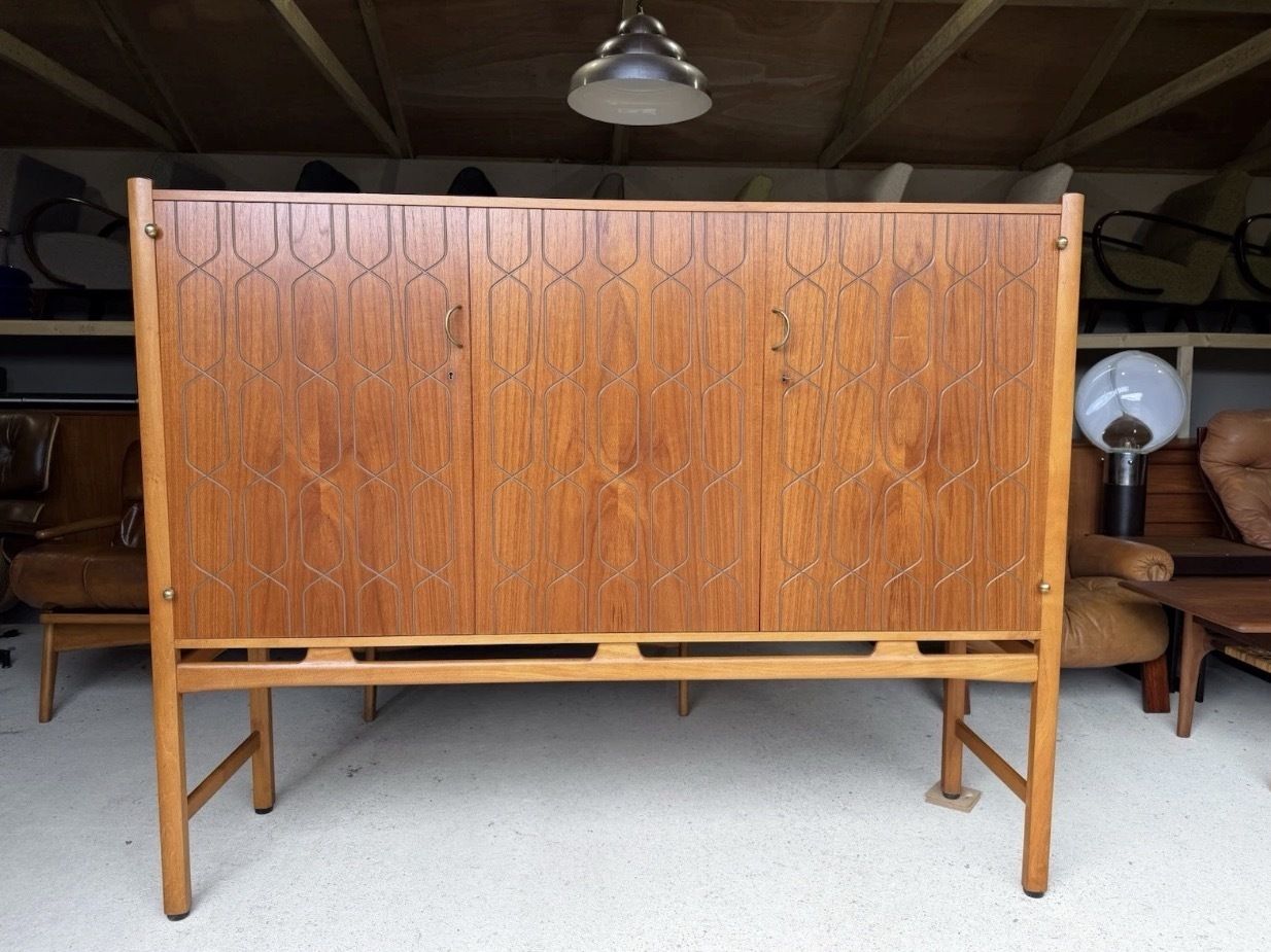 Swedish Mid Century High Sideboard Cabinet By David Rosen For Westbergs Möbler photo buy