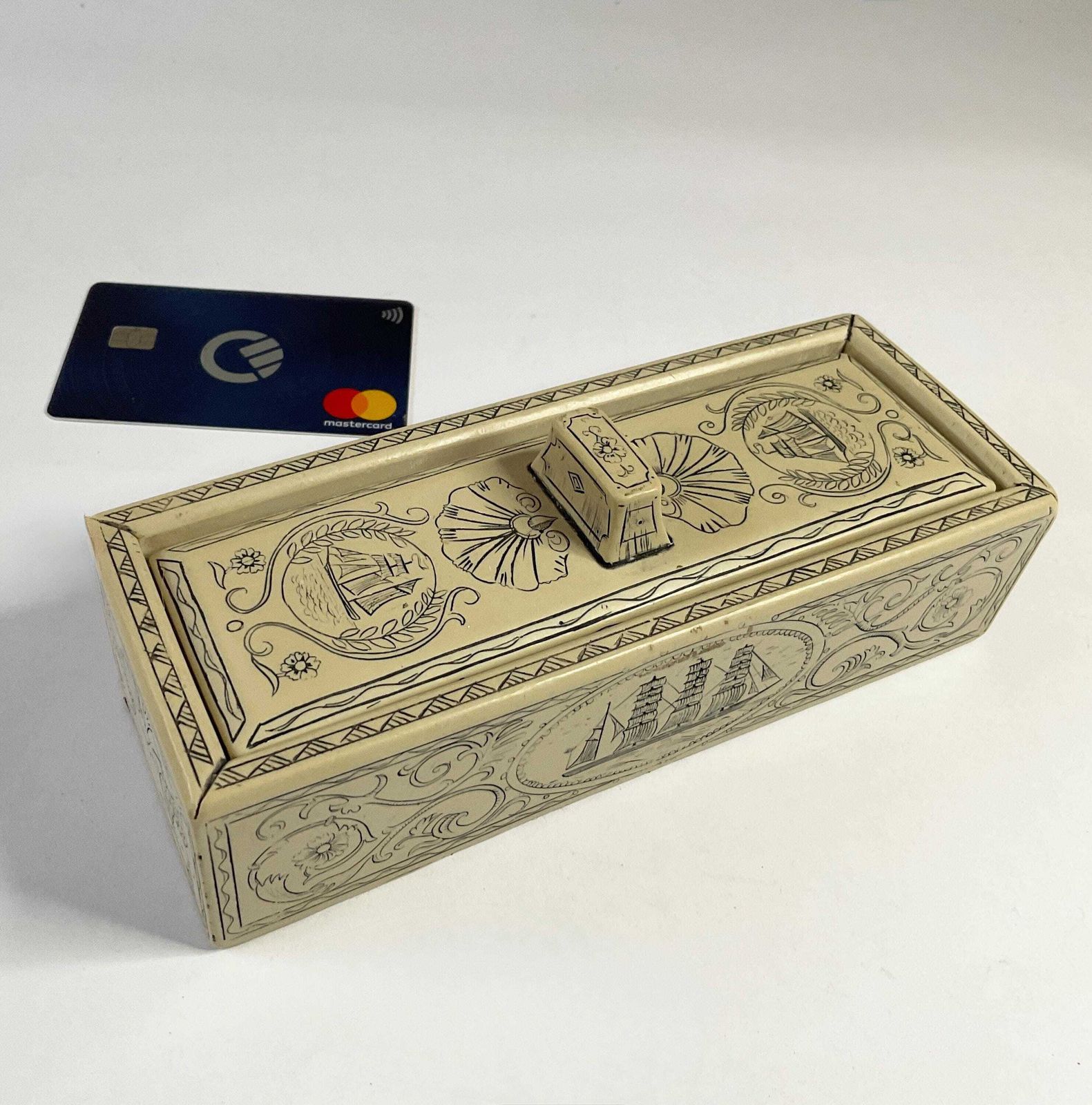 Vintage Chinese Ceramic Domino Set – 28 Tiles – Early 20th Century. photo for sale
