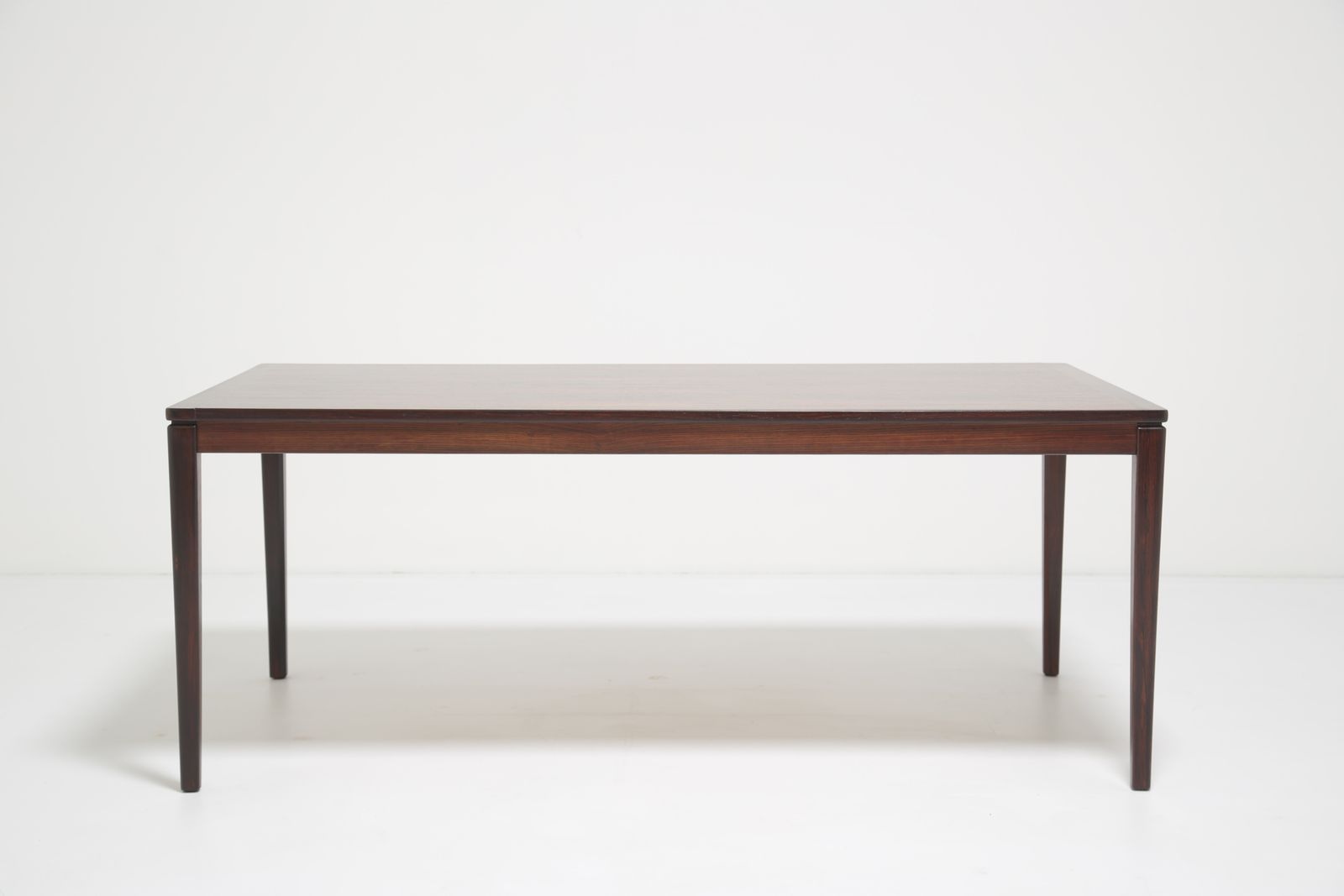 photo for sale Grand Mid Century Danish Coffee Table In Figured Brazilian Rosewood, Denmark, 1960s