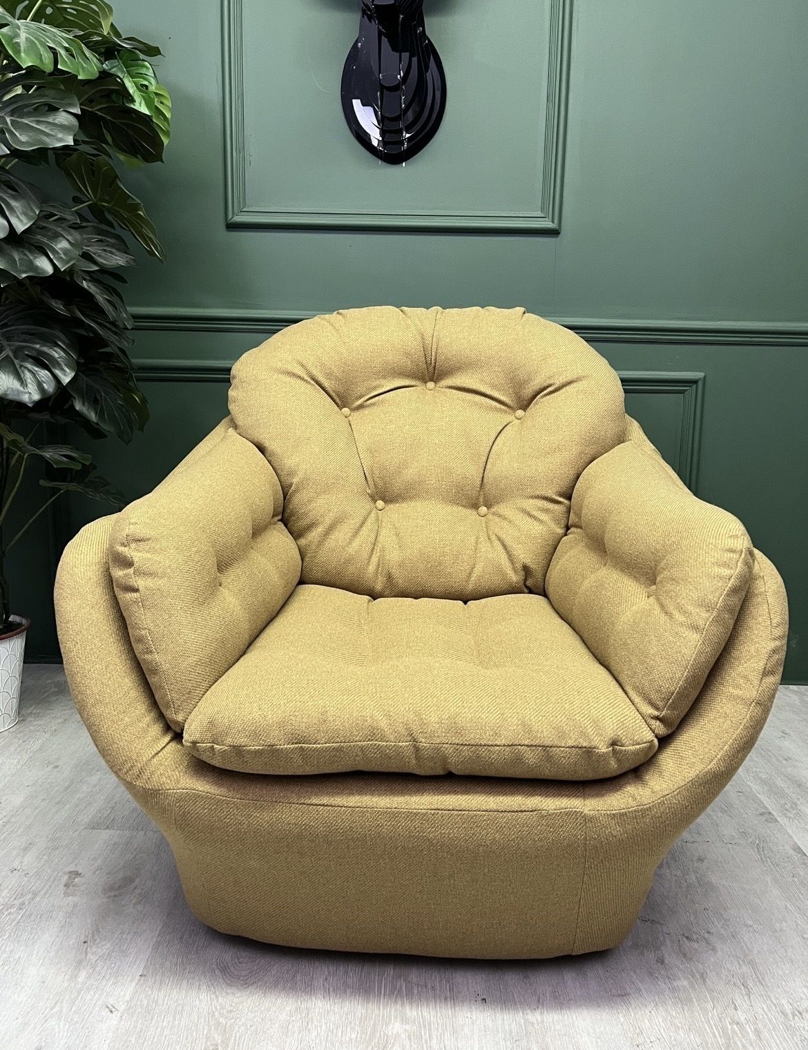 Vintage Unique 1980s Egg Arm Chair photo furniture