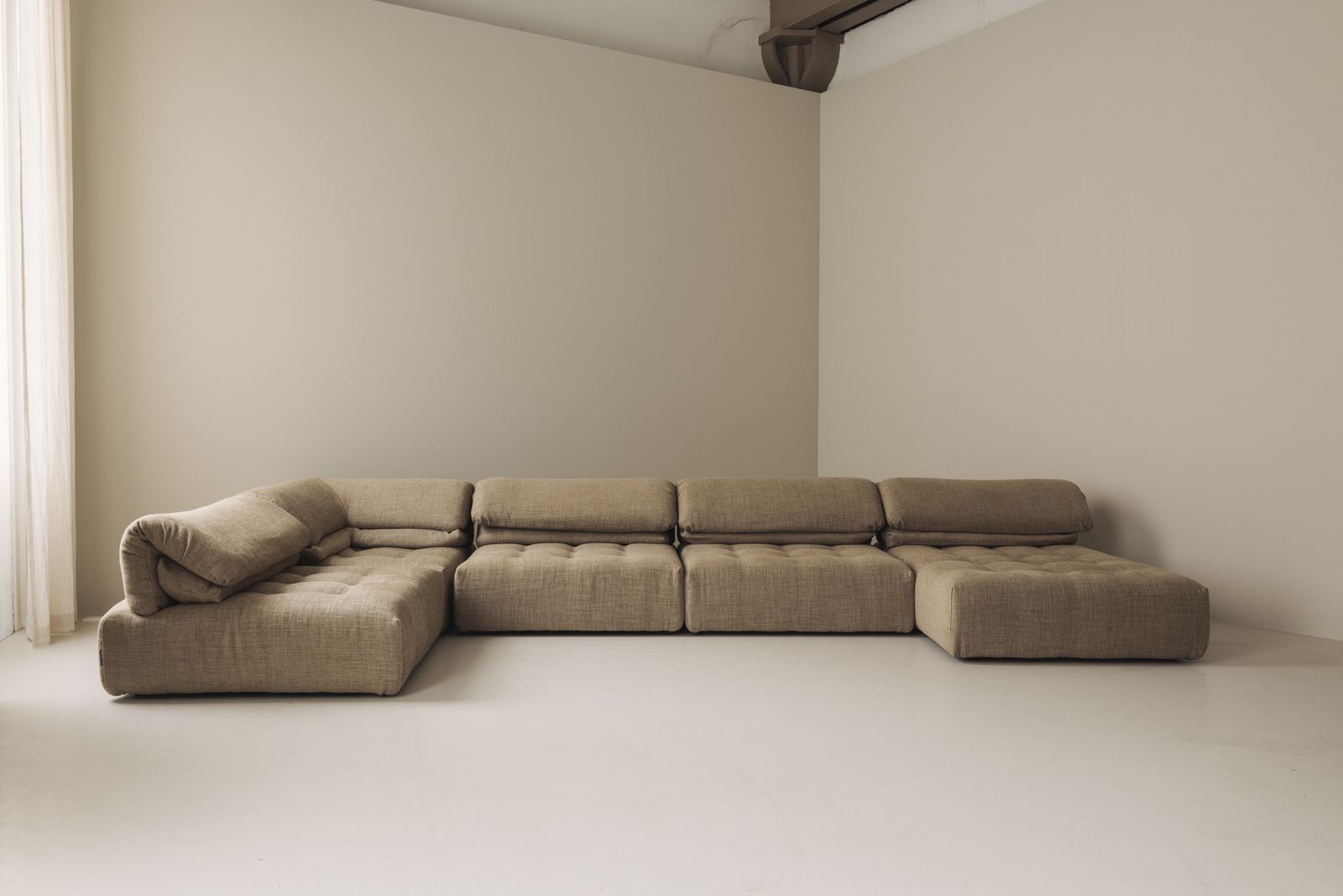 Fully Re Upholstered Modular Voyage Immobile Sofa By Roche Bobois, France 1990s. photo furniture