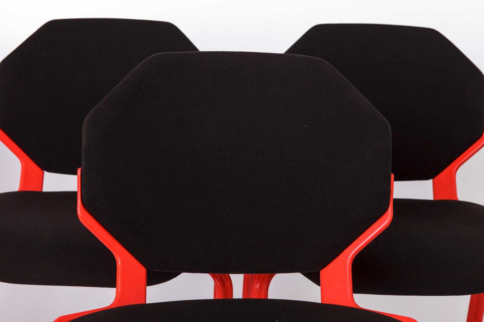 Space Age Chairs Set Of 4, Fröscher Stacking Chairs, 1980s German Design, Hartmut Engel, If Design Award photo furniture