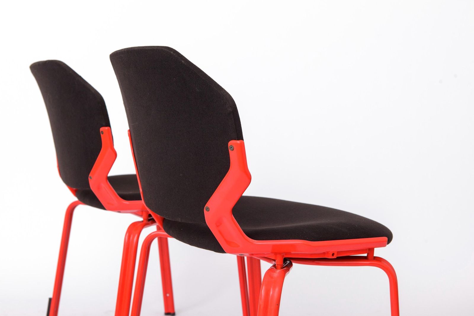 Space Age Stoelen Set Van 4, Fröscher Stapelstoelen, Duits Design Jaren 1980, Hartmut Engel, If Design Award photo buy