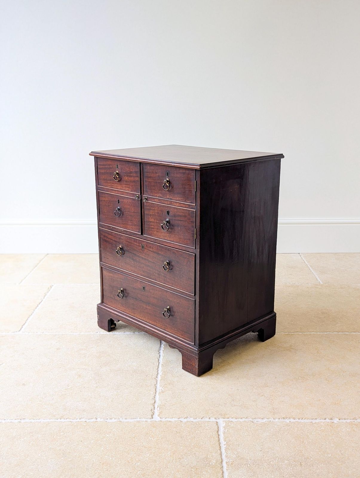Furniture Antique Georgian Mahogany Commode Chest C.1800 photo