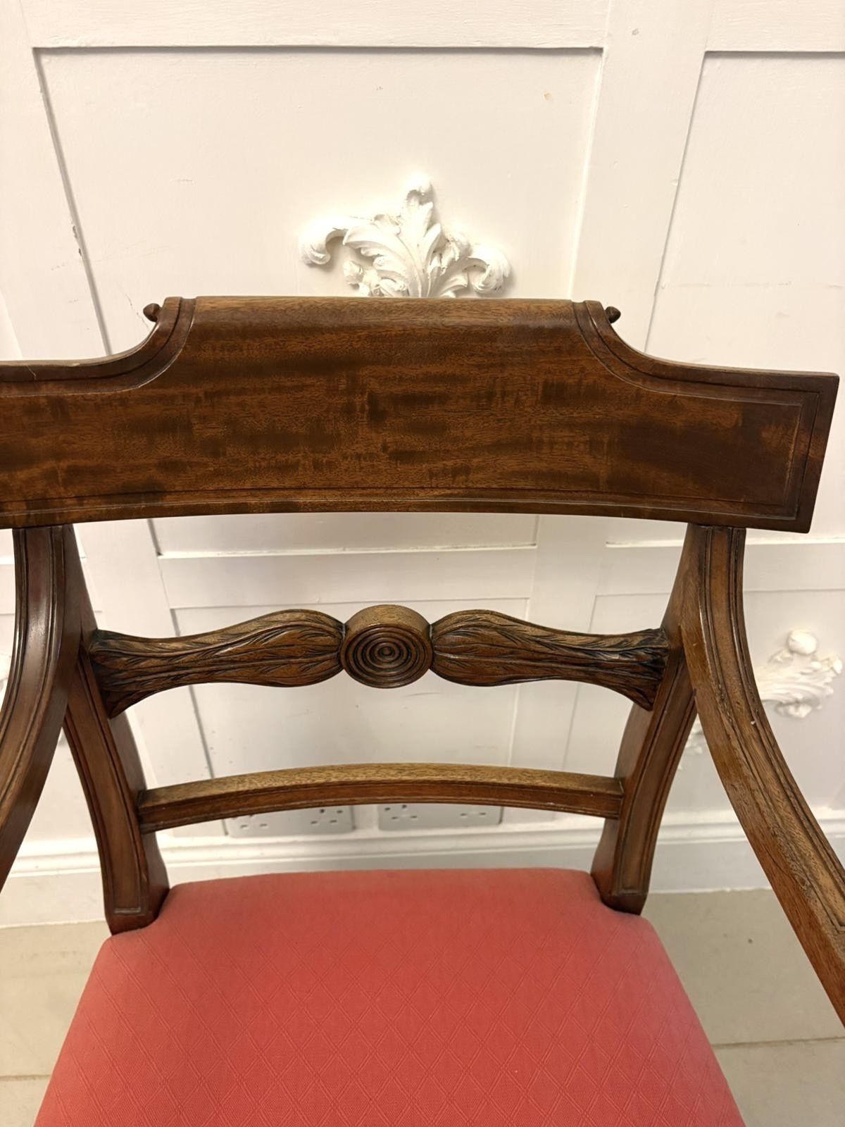 Antique 19th Century Set Of 12 Mahogany Dining Chairs Including 2 Carvers photo vinterior