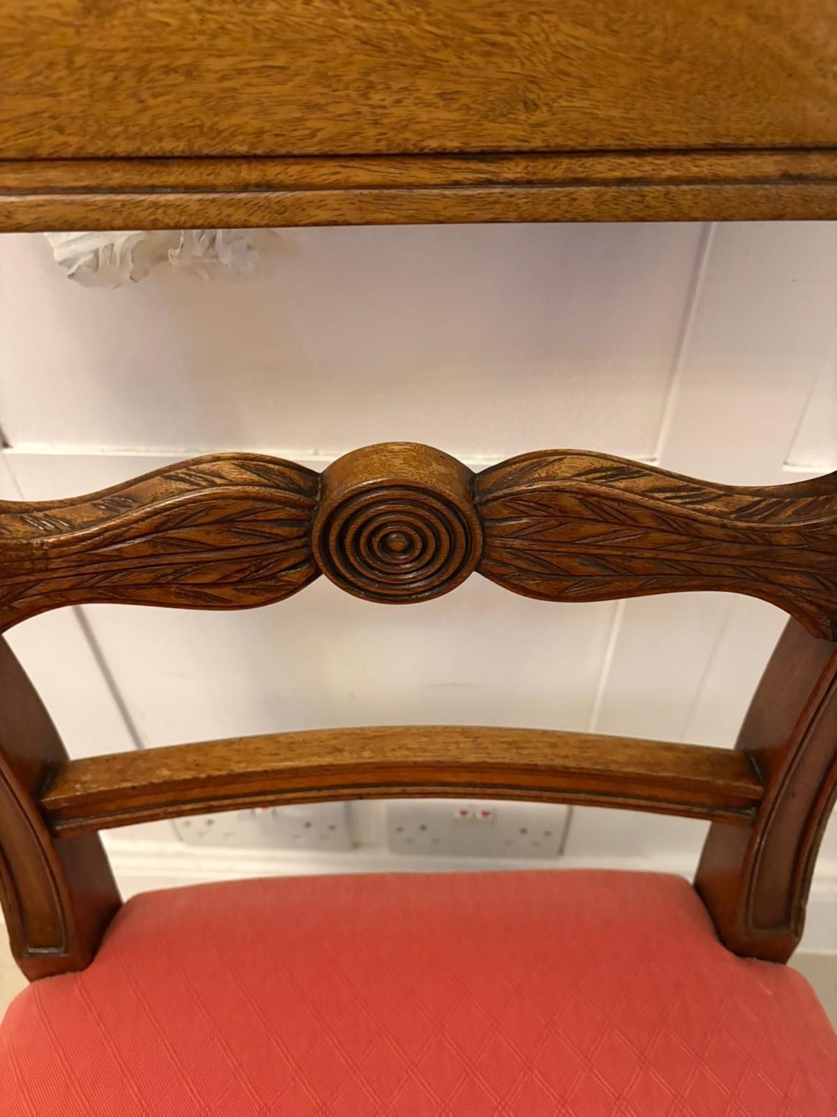 photo furniture Antique 19th Century Set Of 12 Mahogany Dining Chairs Including 2 Carvers