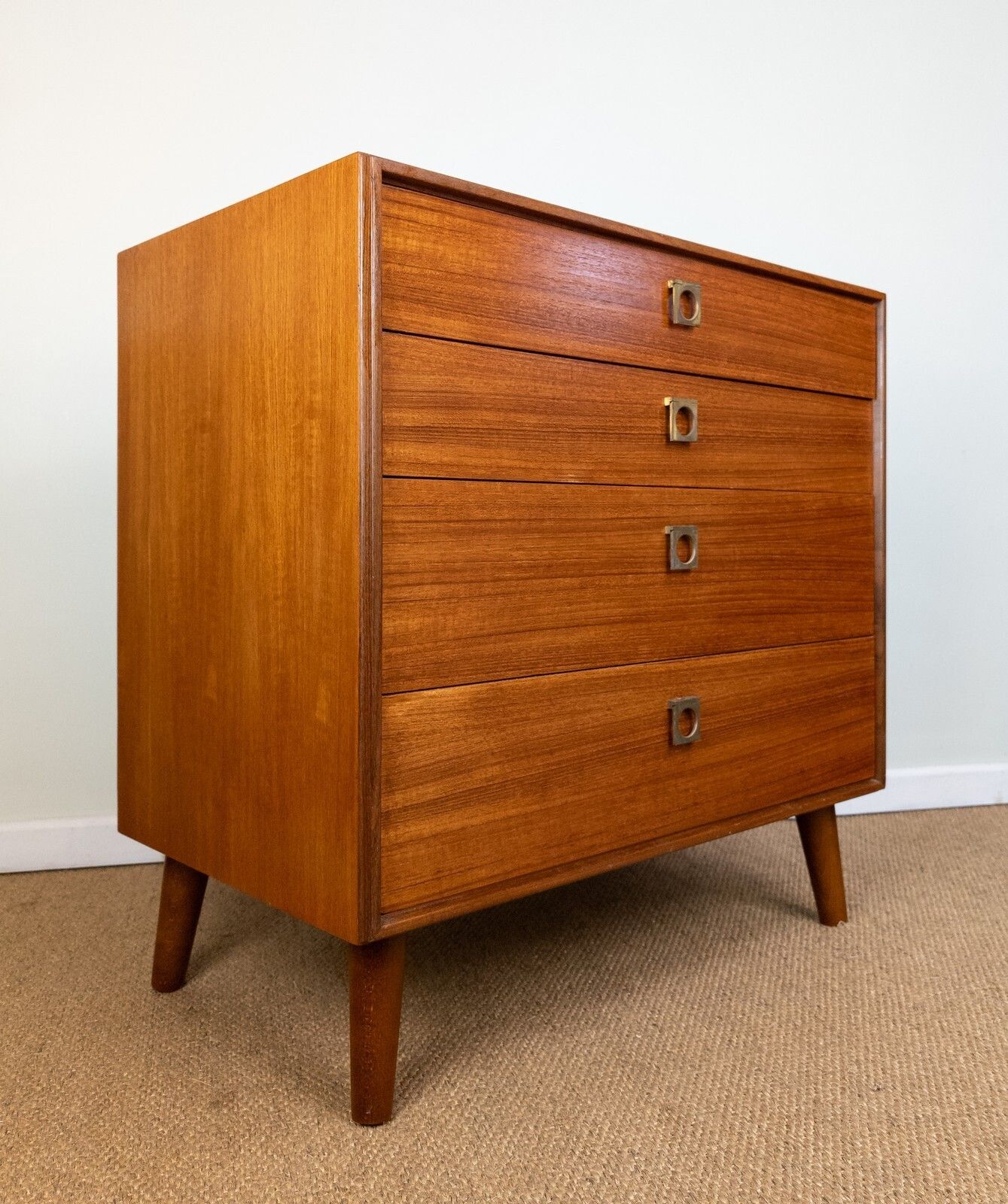 Pair Of Refinished Vintage Teak Mid Century Teak G Plan Form 5 Chest Of Drawers photo Furniture