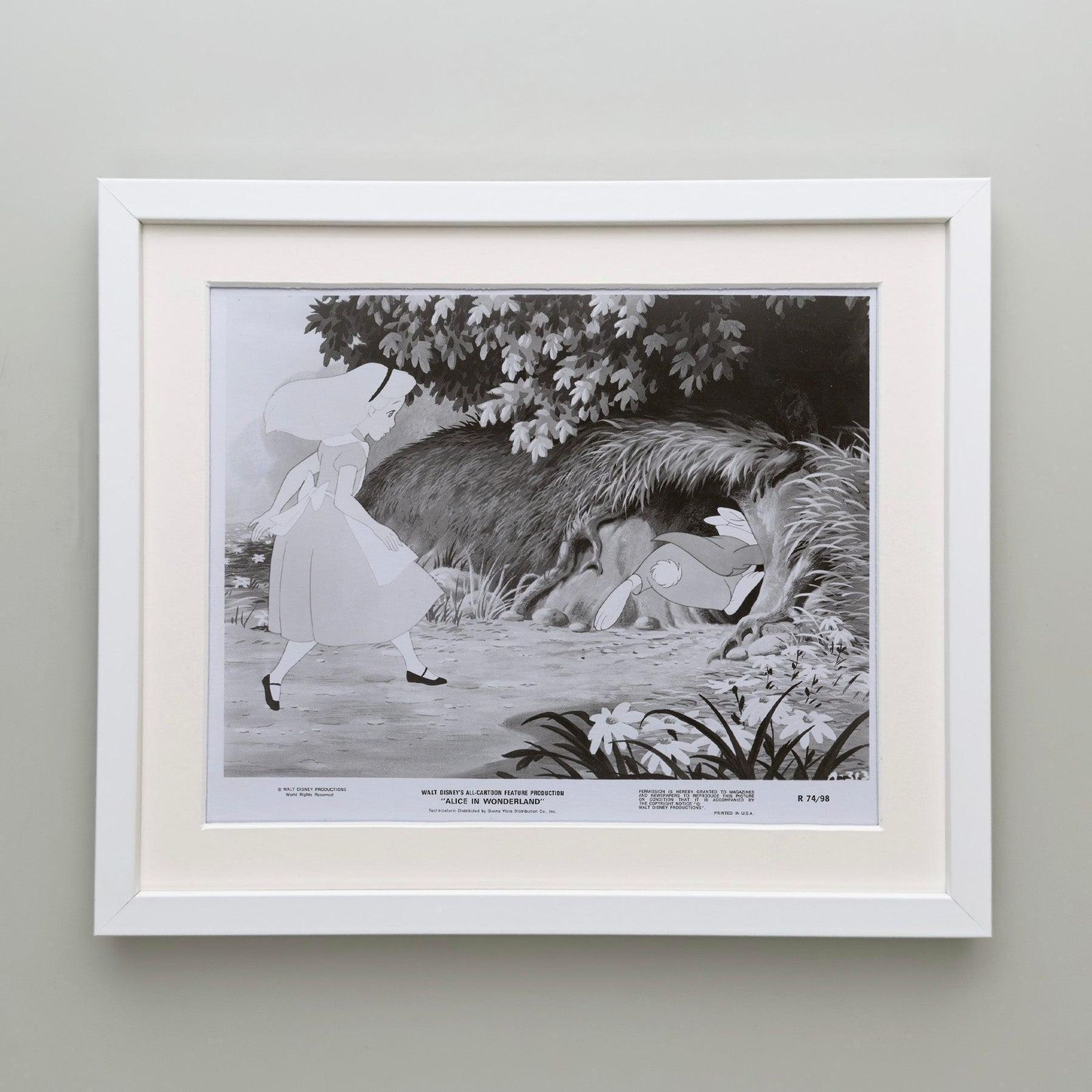 Alice In Wonderland (1951) Press Publicity Still   Framed photo Art