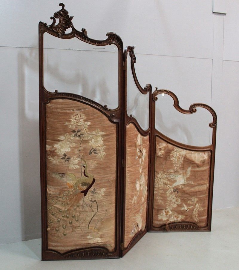 Louis XV Screen Walnut 20th photo furniture