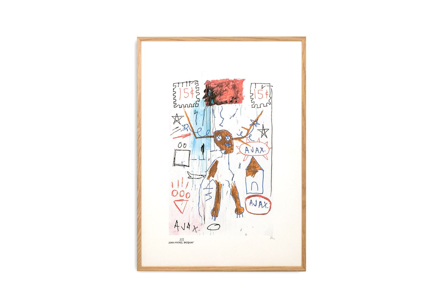 Jean Michel Basquiat. Numbered Color Silkscreen Print. 1990s.
