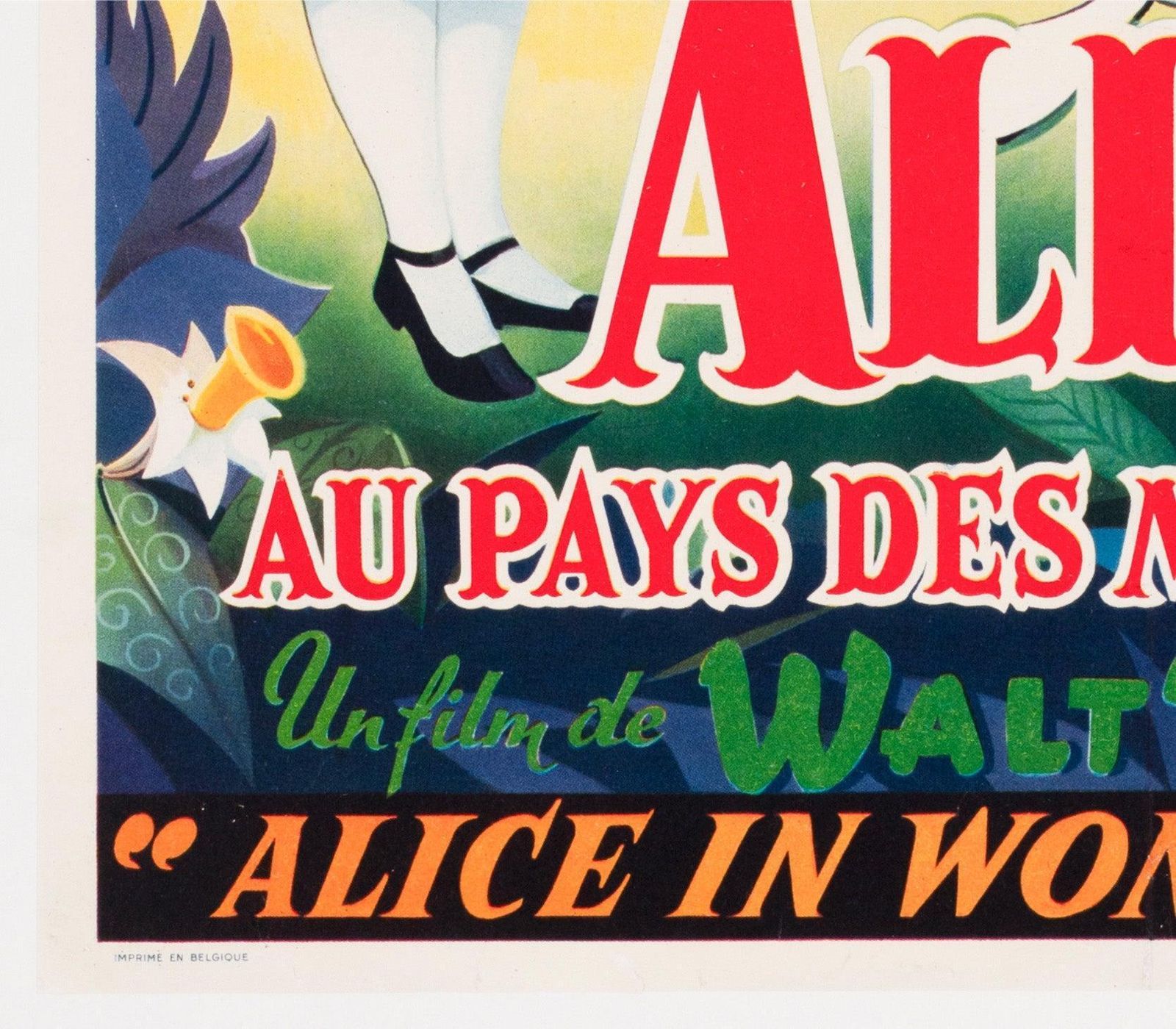 Alice In Wonderland 1951 Belgian Film Poster photo buy