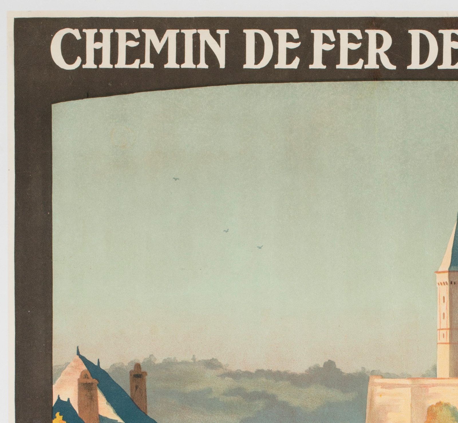 Chateau De Saumur C1924 Franse Reisadvertentieposter, Constant Duval photo for sale