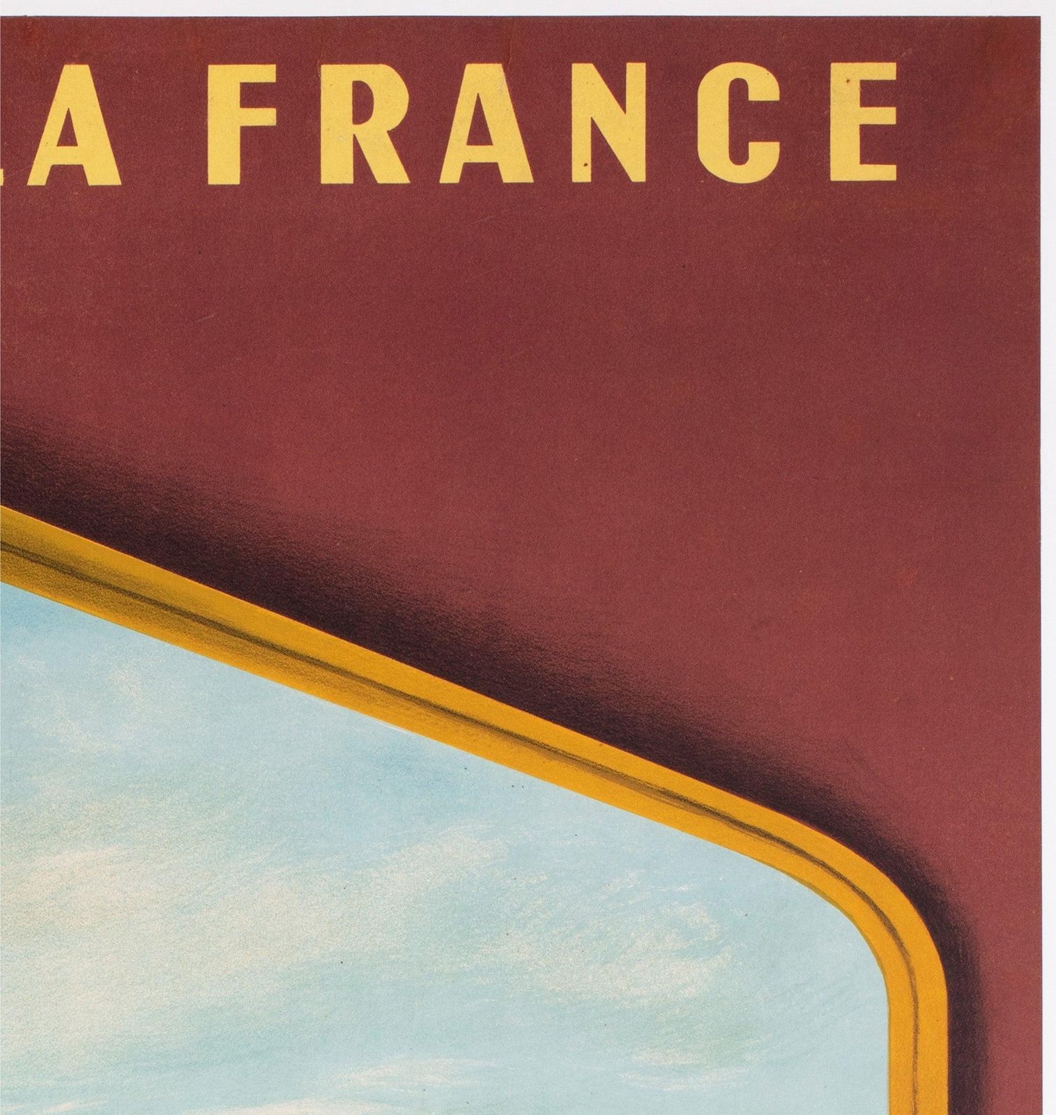 Affiche publicitaire SNCF « Bretagne 1953 », par Jean Garcia photo Art