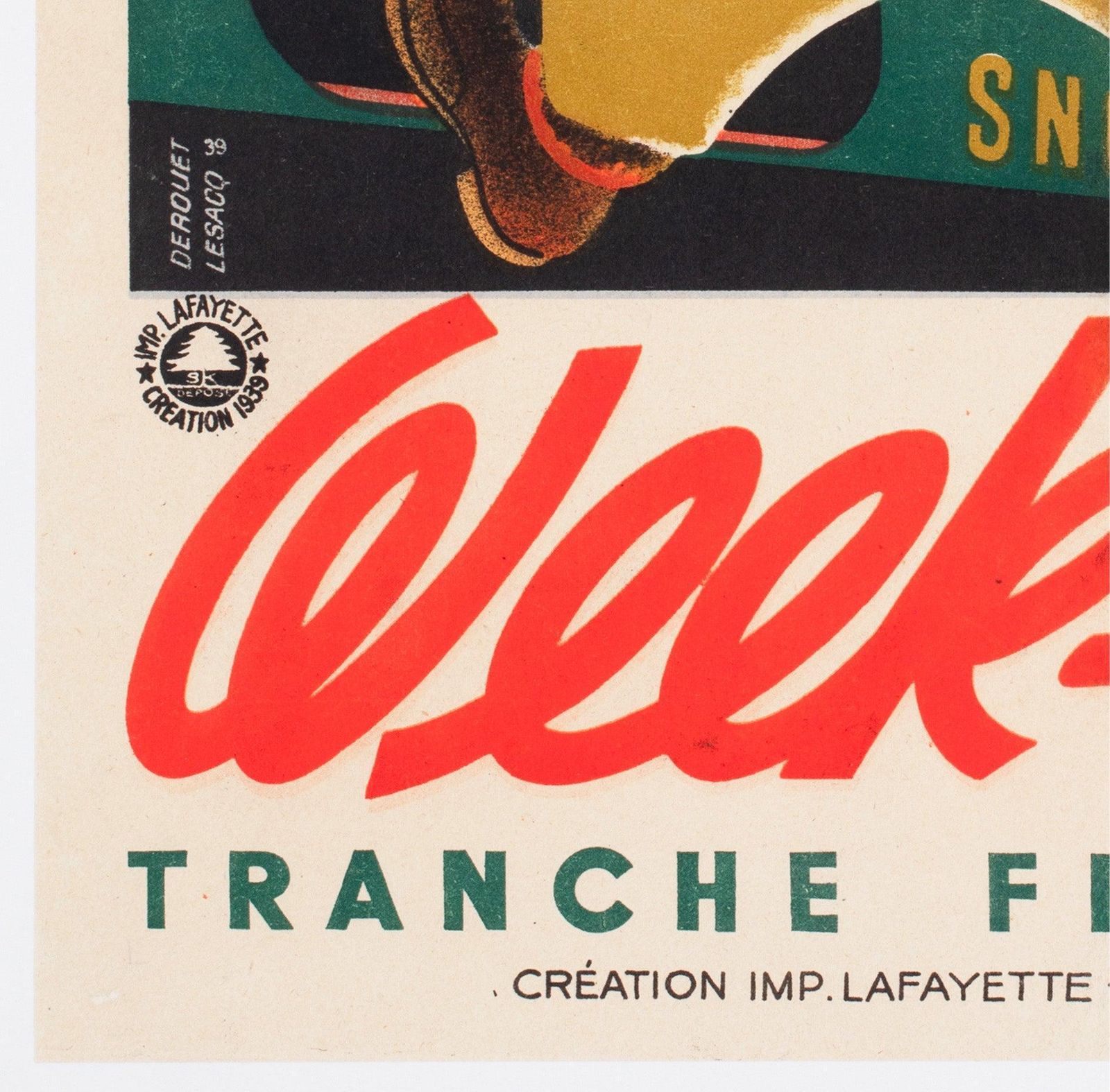 Loterie Nationale Week End 1939 SNCF affiche de loterie ferroviaire française photo buy