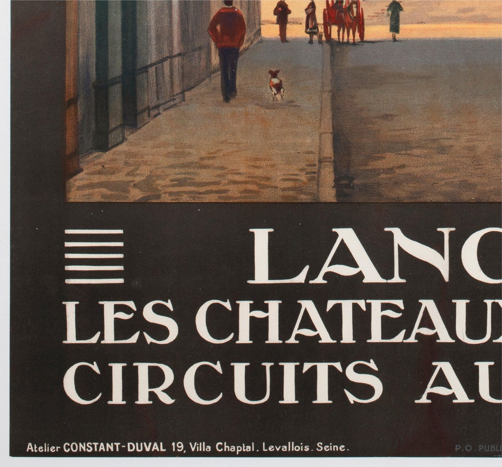 Affiche publicitaire de voyage Langeais C1927, Constant Duval photo buy