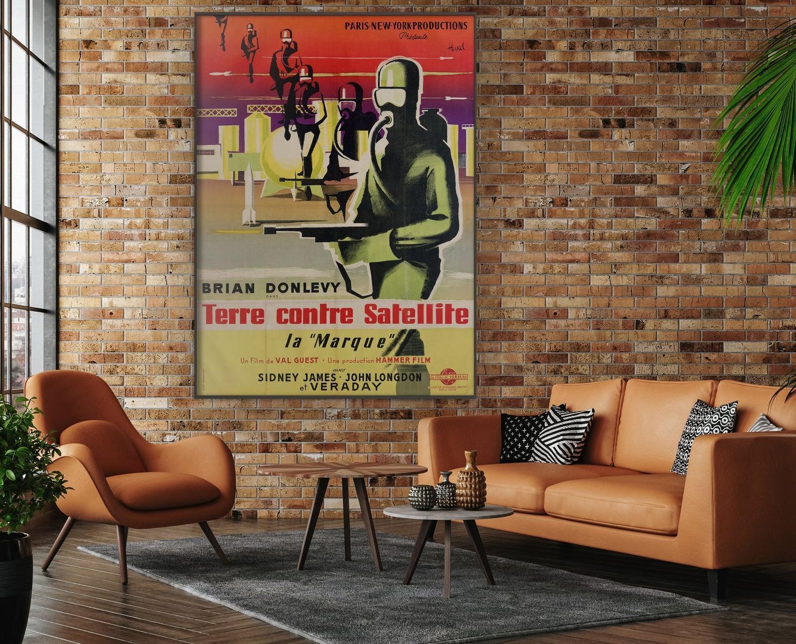 Quatermass II: Enemy From Space 1958 French Grande Film Poster, Clement Hurel photo furniture