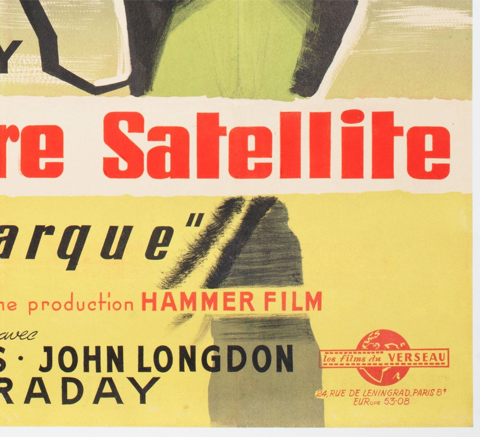 Quatermass II : Enemy From Space, affiche de cinéma française Grande format 1958, Clement Hurel photo buy