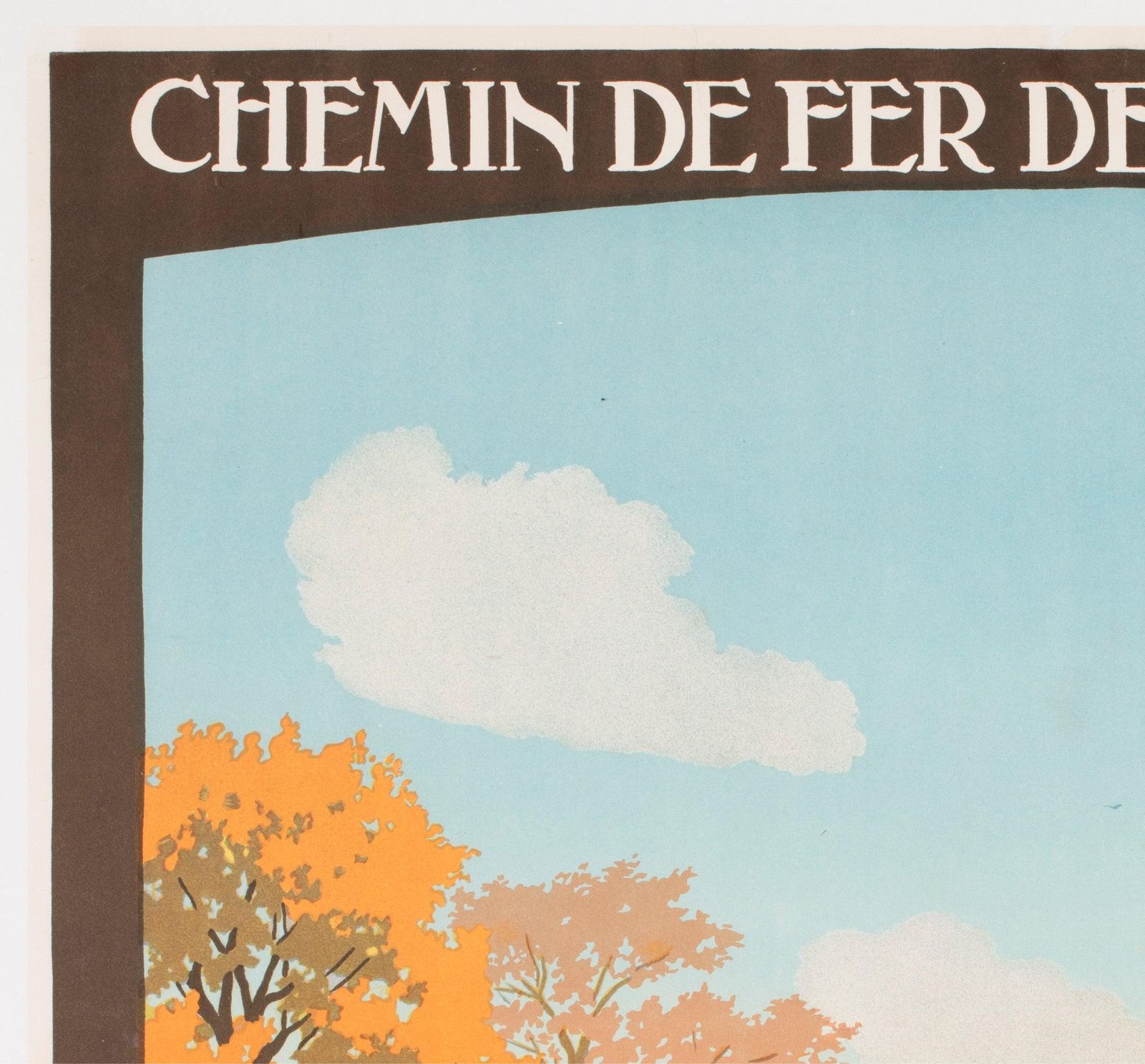 Affiche publicitaire de voyage Chambord C1925, Constant Duval photo for sale