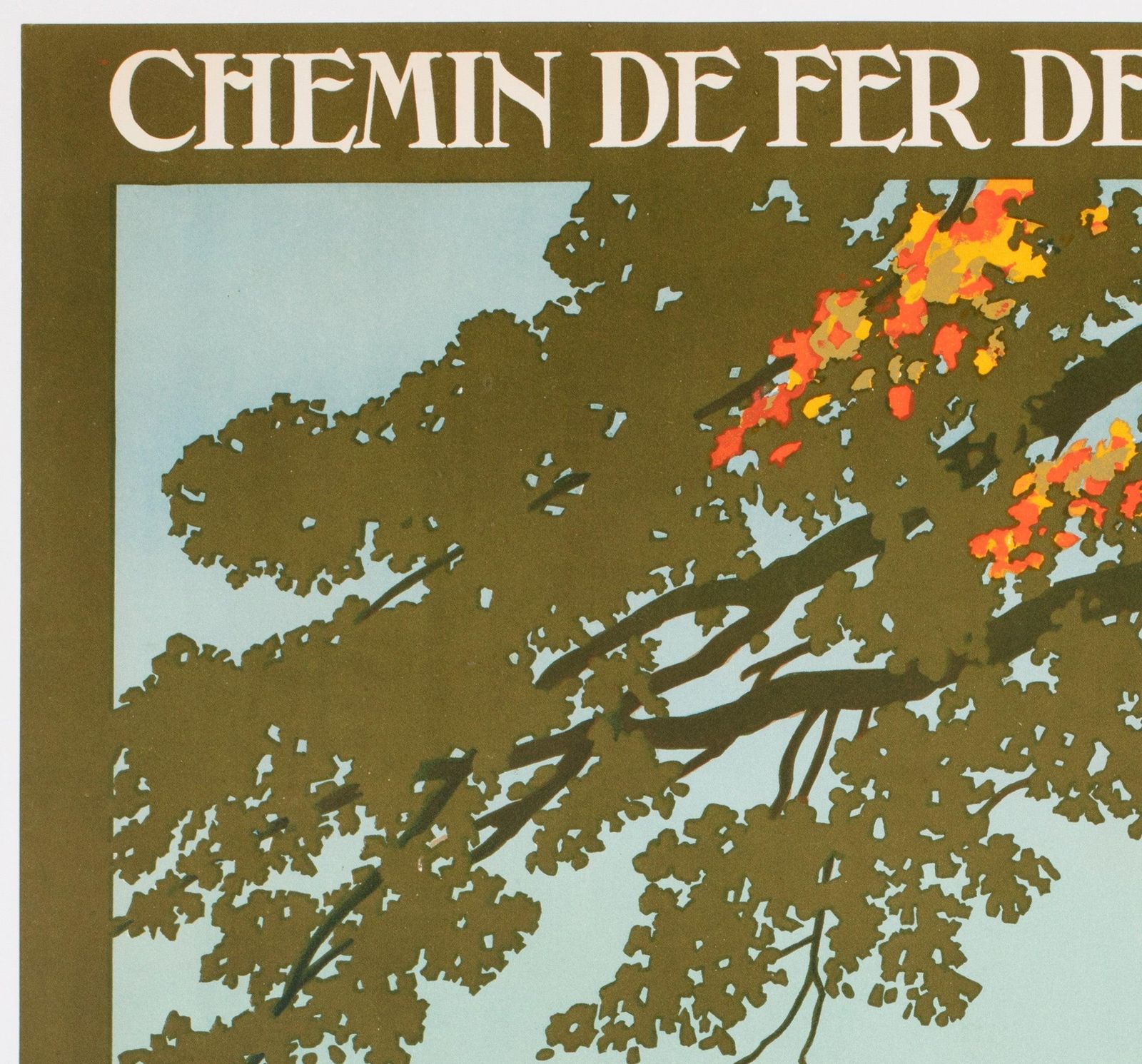 Cheverny C1926 French Railway Travel Advertising Poster, Contant Duval photo for sale